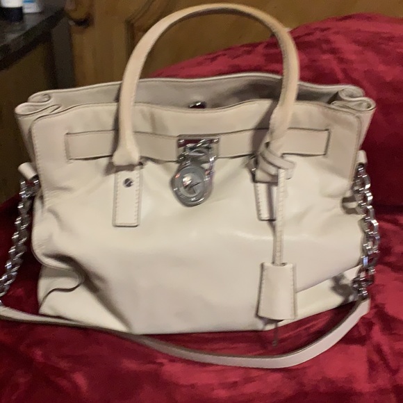Michael Kors beige Leather Satchel - Picture 2 of 16